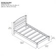 Dorel Living Braylon Twin Kids Slat Bed in Black