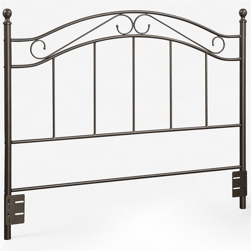 Dorel Living Winnie Full Queen Metal Spindle Headboard in Bronze