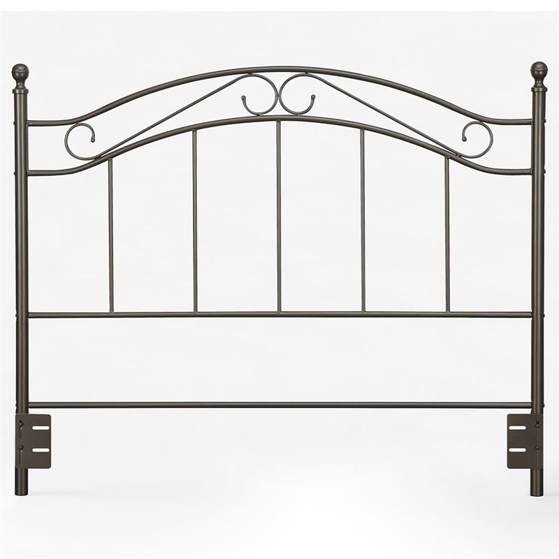 Dorel Living Winnie Full Queen Metal Spindle Headboard in Bronze