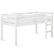 Dorel Living Milton Traditional Wood Twin Junior Loft Bed in White