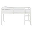 Dorel Living Milton Traditional Wood Twin Junior Loft Bed in White