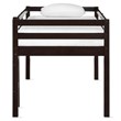 Dorel Living Milton Twin Junior Loft Bed in Espresso