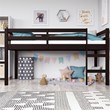 Dorel Living Milton Twin Junior Loft Bed in Espresso