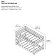 Dorel Living Sierra Twin Over Twin Bunk Bed in White