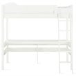 Dorel Living Harlan Twin Loft Bed with Desk in White