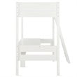 Dorel Living Harlan Twin Loft Bed with Desk in White