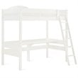 Dorel Living Harlan Twin Loft Bed with Desk in White