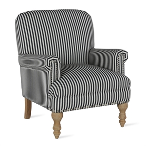 dorel living jaya accent chair in black stripe