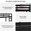 Dorel Living Milton Junior Twin Loft Bed in Black