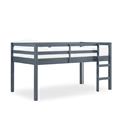 Dorel Living Milton Junior Twin Loft Bed in Gray