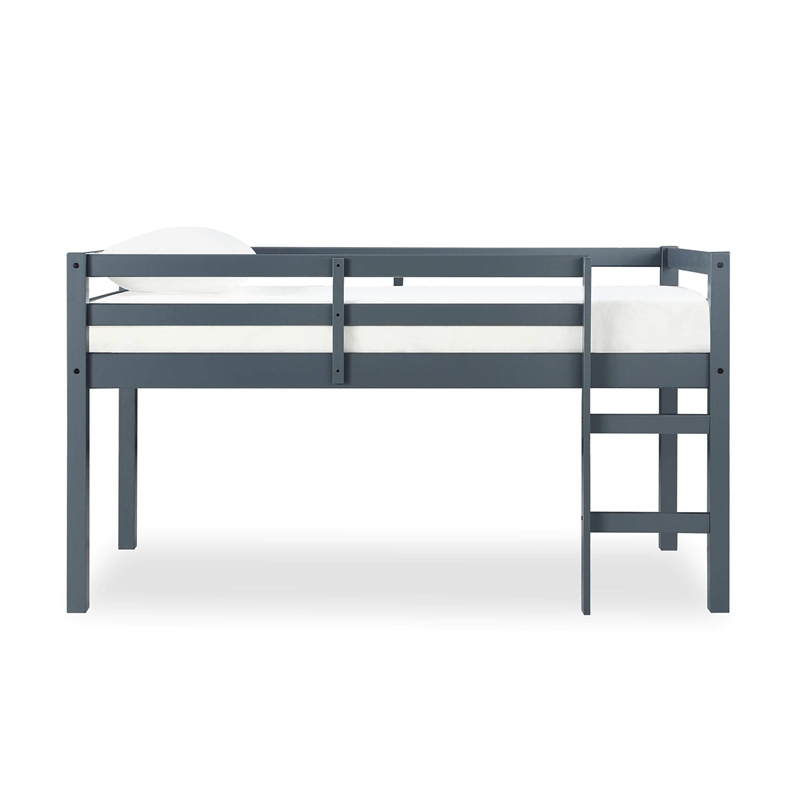 Dorel Living Milton Junior Twin Loft Bed in Gray