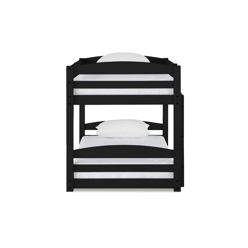Dorel Living Sierra Twin Bunk Bed in Black
