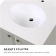 Dorel Living Metcalfe 24 Inch Bathroom Vanity with Sink in Gray