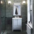 Dorel Living Metcalfe 24 Inch Bathroom Vanity with Sink in Gray