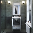 Dorel Living Metcalfe 24 Inch Bathroom Vanity with Sink in Gray