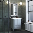 Dorel Living Metcalfe 24 Inch Bathroom Vanity with Sink in Gray