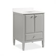 Dorel Living Metcalfe 24 Inch Bathroom Vanity with Sink in Gray