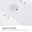 Dorel Living Metcalfe 36 Inch Bathroom Vanity with Sink in White