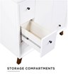 Dorel Living Bleeker 36 Inch Bathroom Vanity with Sink in White