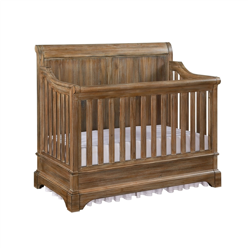 rustic wood crib