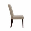 Dorel Living Claudio Tufted Dining or Living Room Accent Chair in Taupe