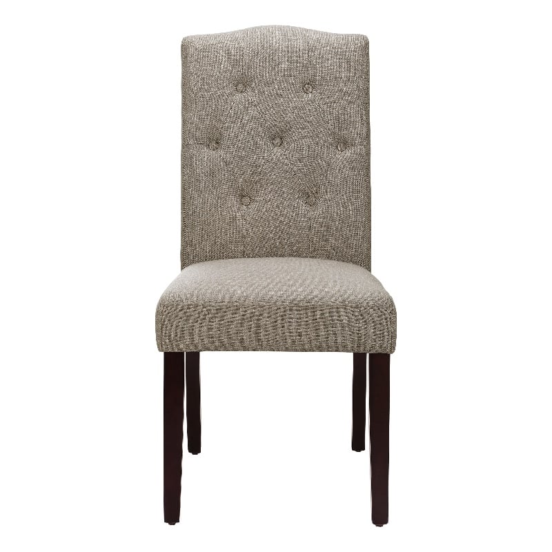 Dorel Living Claudio Tufted Dining or Living Room Accent Chair in Taupe