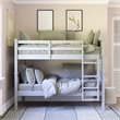 Dorel Living Dylan Twin Over Twin Wood Bunk Bed for Kids in Gray
