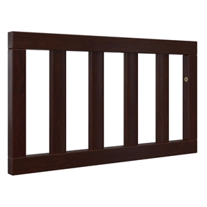 baby relax contemporary sila wood toddler guardrail in espresso