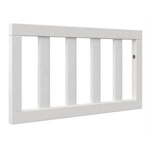 baby relax contemporary sila wood toddler guardrail in white