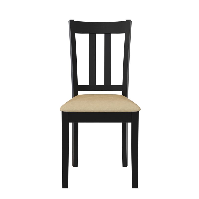 Dorel Living Redmond 5-Piece Traditional Dining Set in Black/Beige