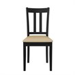 Dorel Living Redmond 5-Piece Traditional Dining Set in Black/Beige