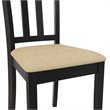 Dorel Living Redmond 5-Piece Traditional Dining Set in Black/Beige