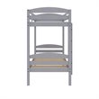 Dorel Living Clearwater Wood Triple Twin Bunk Bed in Gray