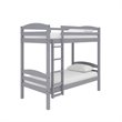 Dorel Living Clearwater Wood Triple Twin Bunk Bed in Gray
