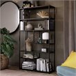 Dorel Living Moriah Bookcase Etagere in Black Marble