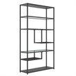 Dorel Living Moriah Bookcase Etagere in Black Marble
