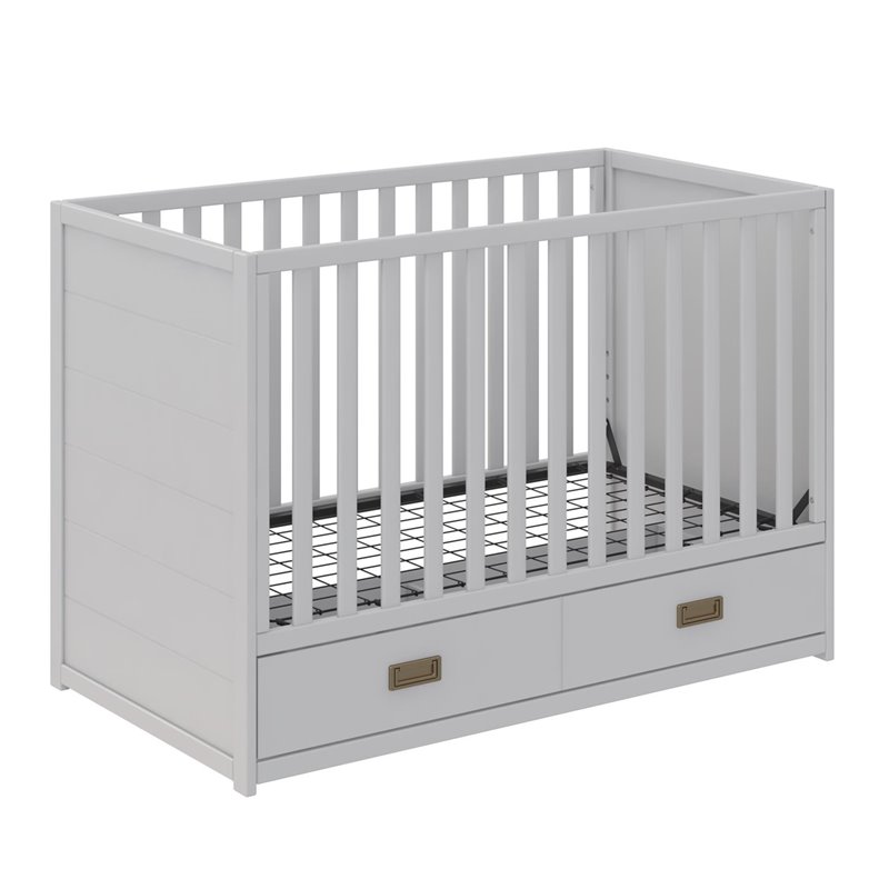 Hudson 3 in 1 Convertible Crib & Toddler Bed Conversion Kit White