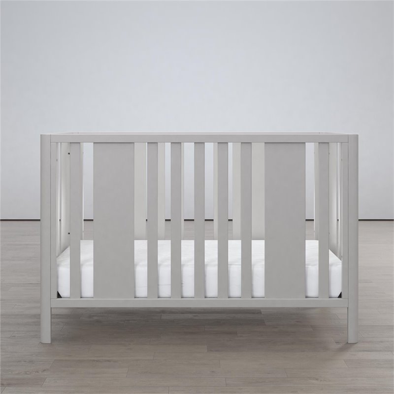Little Seeds Crawford Curved Post 3-in-1 Crib in Sharkey Gray