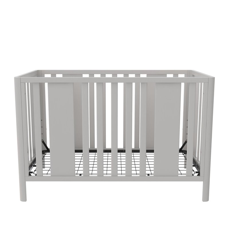 Little Seeds Crawford Curved Post 3-in-1 Crib in Sharkey Gray