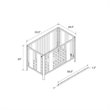 Little Seeds Crawford Curved Post 3-in-1 Crib in Sharkey Gray