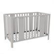 Little Seeds Crawford Curved Post 3-in-1 Crib in Sharkey Gray