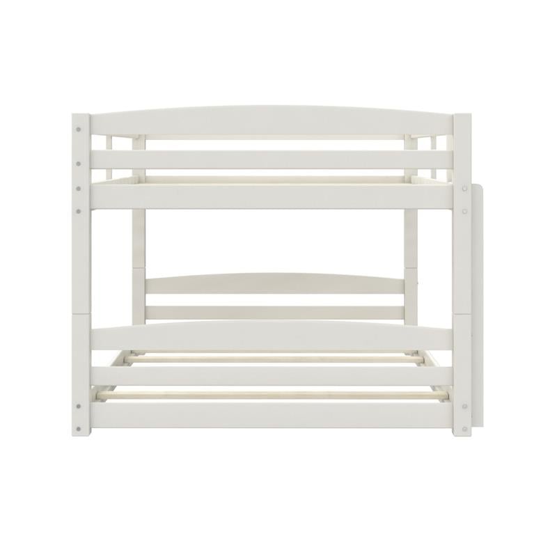 Dorel Living Phoenix Full-Over-Full Floor Bunk Bed in White