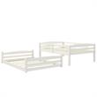 Dorel Living Phoenix Full-Over-Full Floor Bunk Bed in White