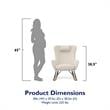 Baby Relax Cranbrook Rocker Accent Chair with Storage Pockets in Beige