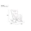 Baby Relax Cranbrook Rocker Accent Chair with Storage Pockets in White