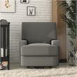 Baby Relax Rylan Swivel Glider Recliner Chair Coil Seating in  Dark Gray