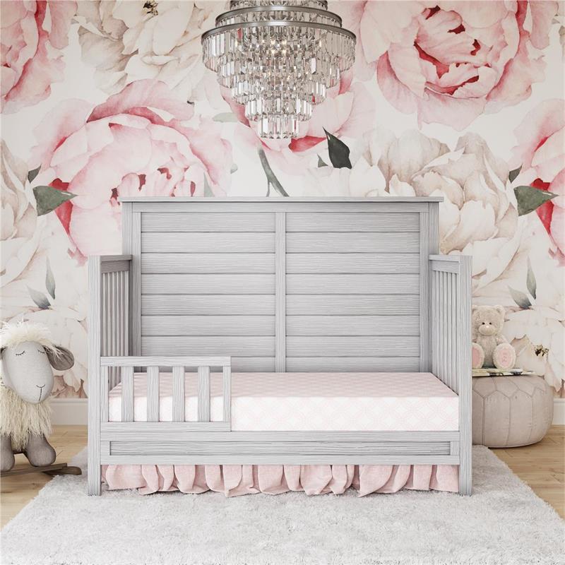 Little Seeds Finch Toddler Rail Conversion Kit for Crib in Rustic Gray