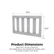 Little Seeds Finch Toddler Rail Conversion Kit for Crib in Rustic Gray