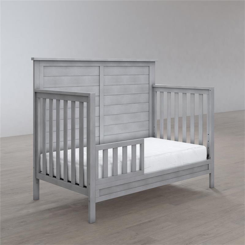 Little Seeds Finch Toddler Rail Conversion Kit for Crib in Rustic Gray