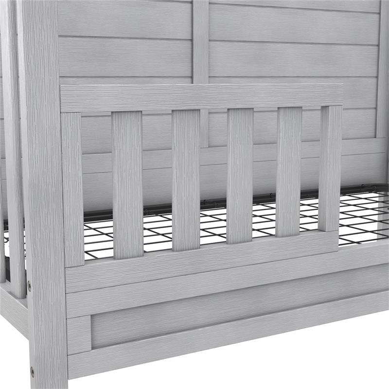 Little Seeds Finch Toddler Rail Conversion Kit for Crib in Rustic Gray